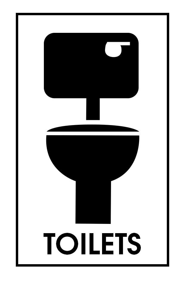 Dementia friendly toilet sign