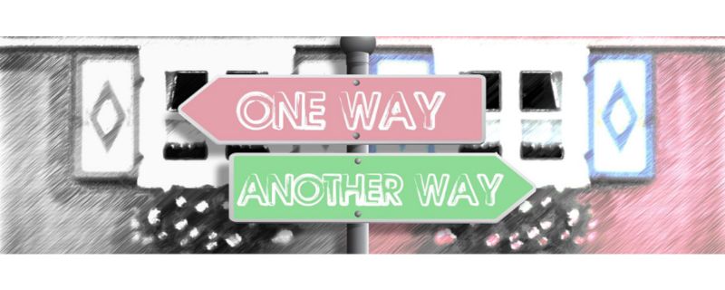 One way or another way signage
